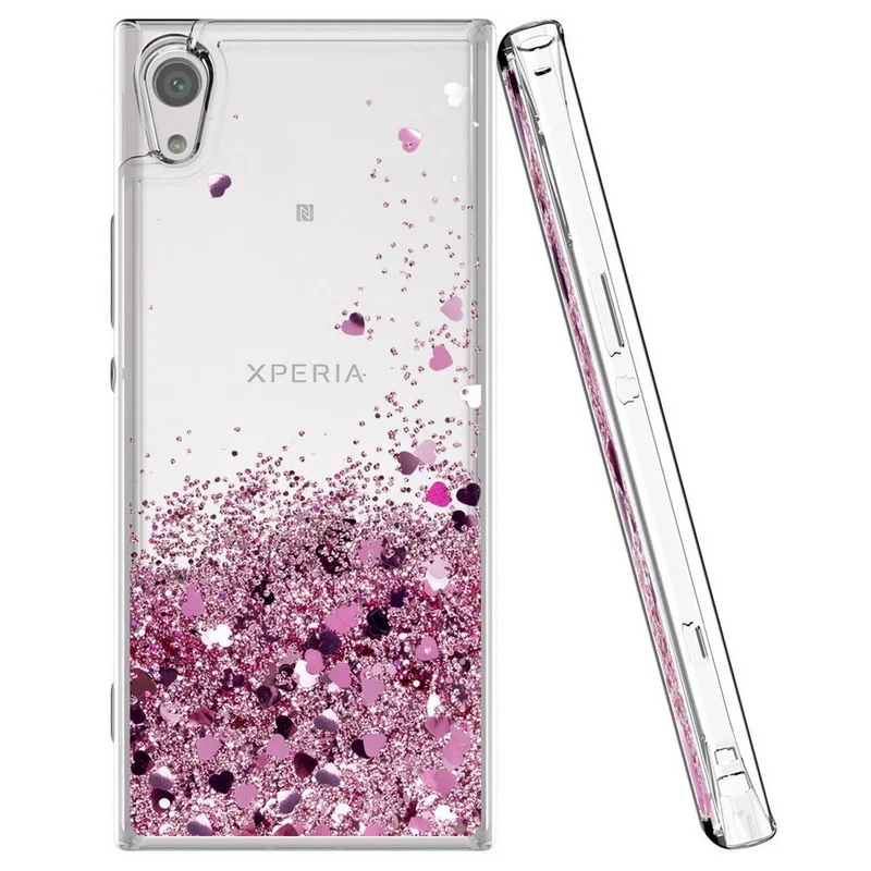 

YISHANGOU Glitter Heart Stars Liquid Quicksand Soft Case For Sony XA XA2 XA1 Ultra For Xperia L1 XZ2 XZ Premium XZ1 Compact Capa