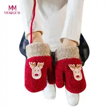 Новинка года; MUQGEW; детские перчатки из хлопка для маленьких девочек и мальчиков; зимние теплые рождественские детские перчатки с принтом оленя; сезон зима