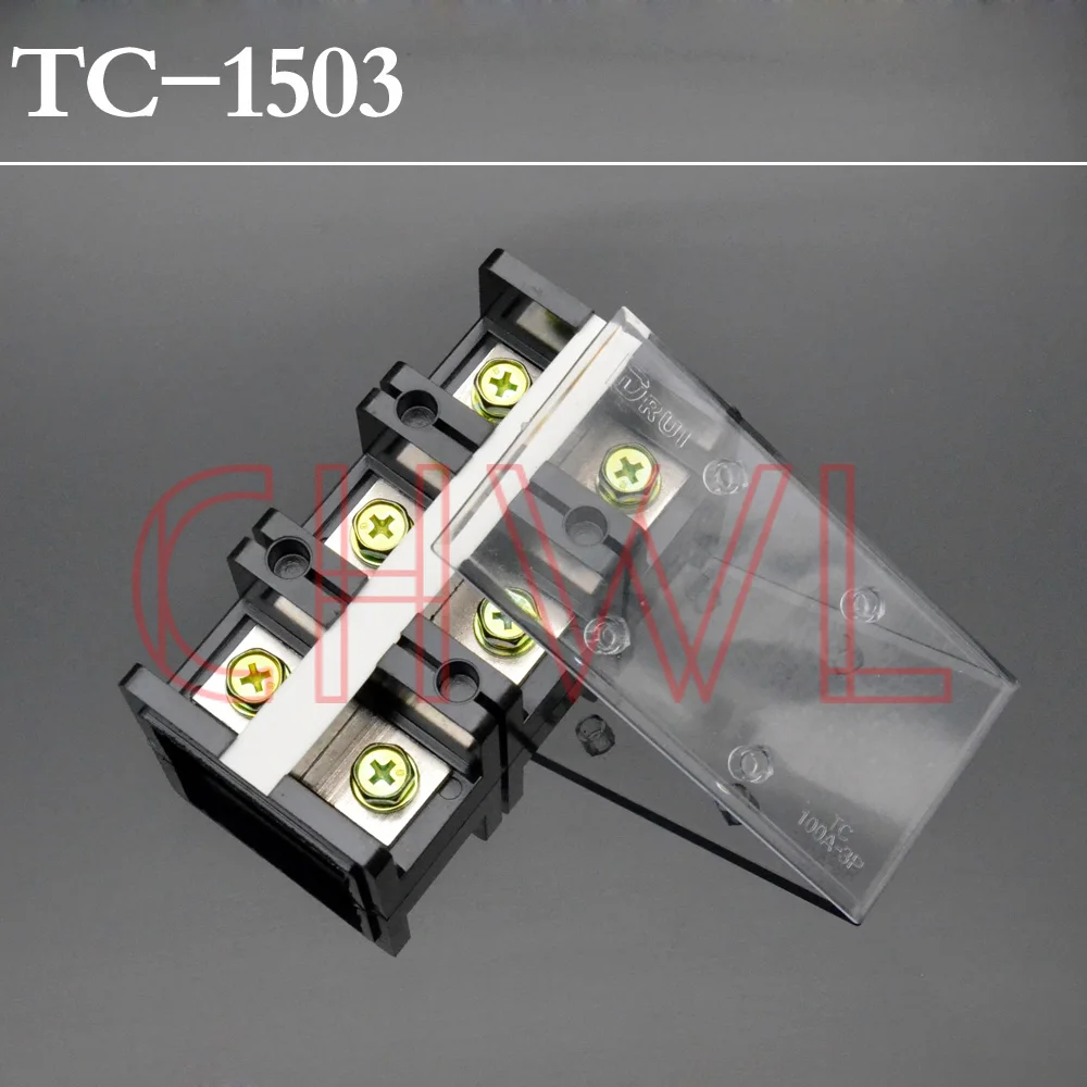 

1Piece TC-1503 Big Current Fixed Terminal Block 600V 150A 3P Base type Terminal Barrier COPPER FREE SHIPPING