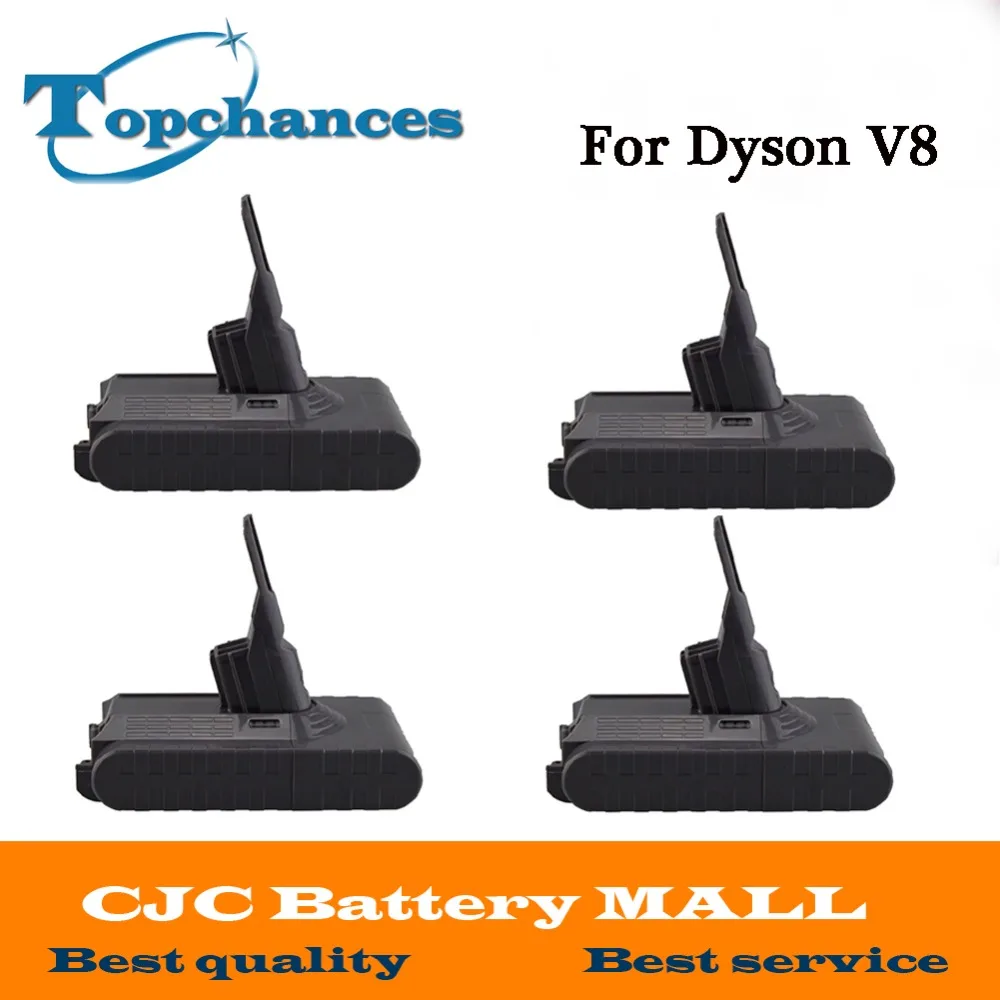

High Quality 4PCS New 21.6V 2800mAh Rechargable Li-ion Battery for Dyson V8 Vacuum Cleaner