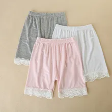 Fashion Daily Casual Toddler Children Kid Baby Girls Solid Lace Safety Pants Shorts Underwear Short skirt Leggings HOOLER