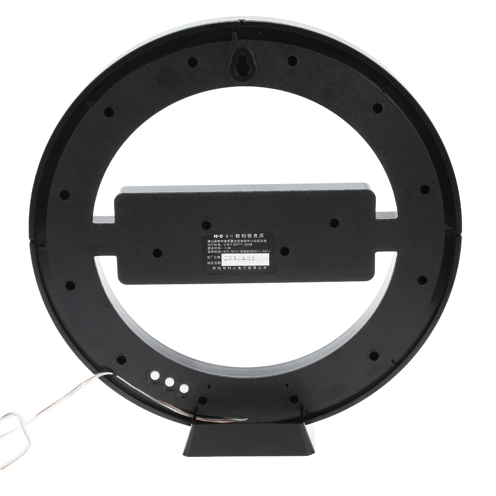  Circular Photoreceptive LED Digital Wall Clock Modern Design Dual-Use Dimming Digital Clocks For Ho - 32996758071