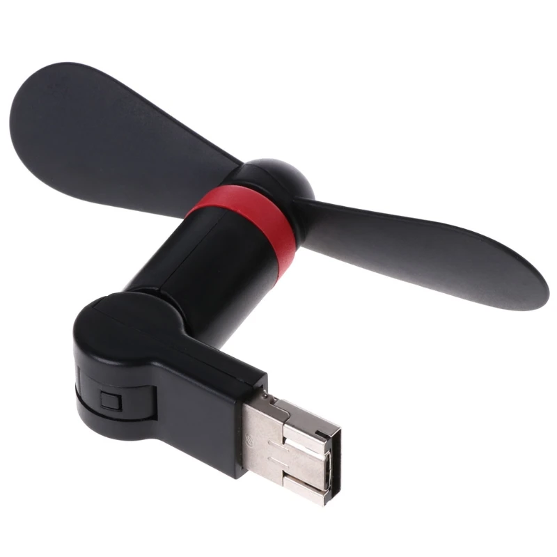 

USB 180 degree Rotating Fan Micro USB & USB Cooling Fan Mobile Phone USB Gadget Fans For Android Phone Laptop Power Bank