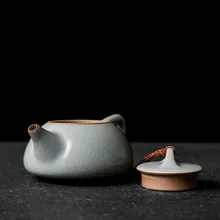 Чайник ручной работы может быть поднят керамический чайный набор кунг-фу один горшок Маленькая каменная кастрюля бытовой эмалированный чайник lo927507