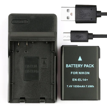 

LANFULANG 1 Pack of Fully Decoded EN-EL14 EN-EL14A Batteries and Charger for Nikon D3100 D3200 D3300 D5200 D5100 Digital Camera