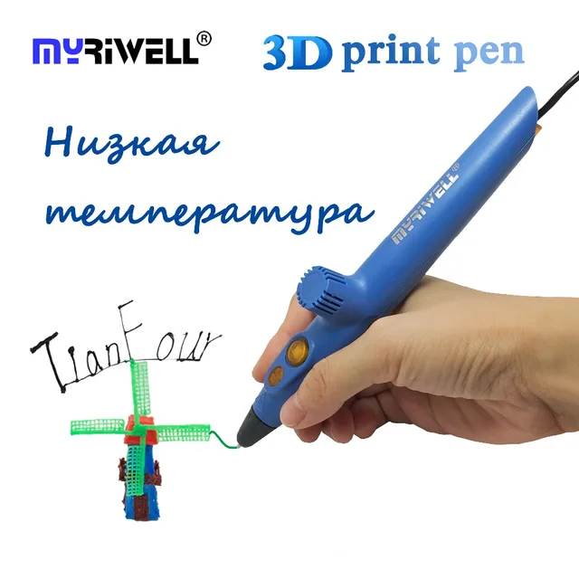 Best Offers myriwell RP-200A 3d pen 3d printed pen low temperature PCL 1.75mm for kids birthday gift christmas gift model drawing tool toys