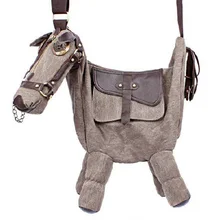 Vente chaude Animal Marée Créative Personnalité Poney Âne Sacs En Forme Femelle Diagonale Épaule Cheval Sac Pack