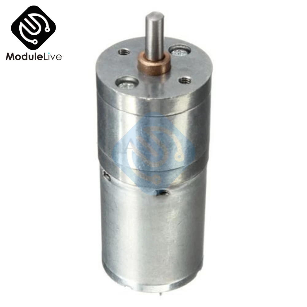 Мотор редуктор скорости мотор электрический 12V DC 60RPM Мощный крутящий момент 25 мм