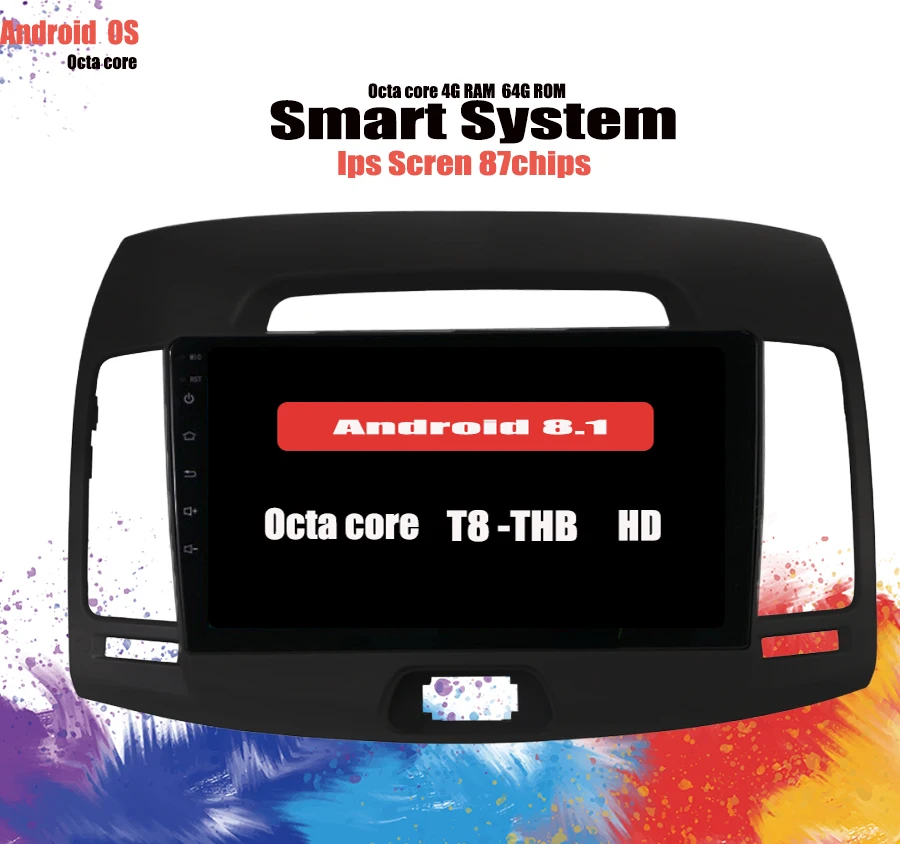 

2.5D Qcta 8 Core 4+64GB Android 9.1 CAR DVD Player For Hyundai Avante Elantra 2007 2008 2009 2010 2011 Navigation gps Radio MAP
