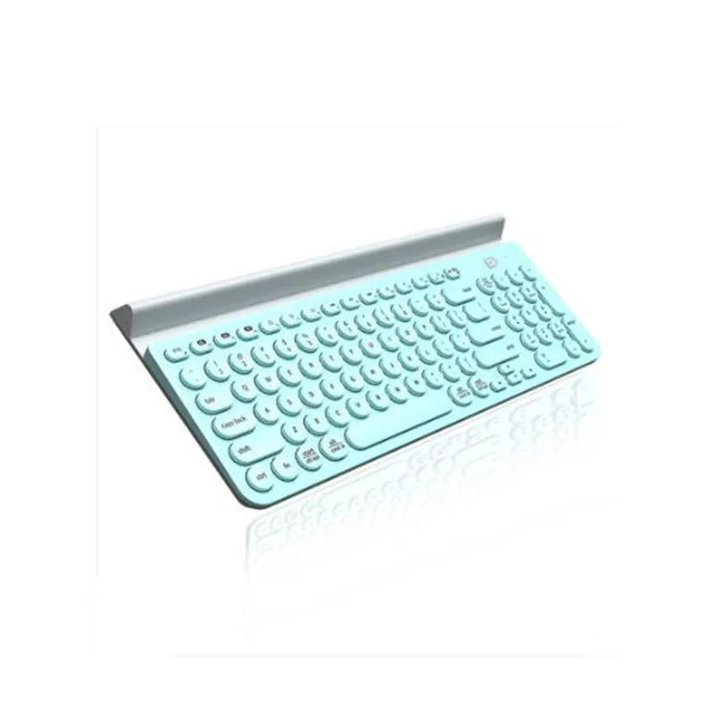 Bluetooth мульти-устройство клавиатура для Ipad Iphone компьютер ноутбук умный телефон, планшет на OC Android с подставкой девушка милая клавиатура