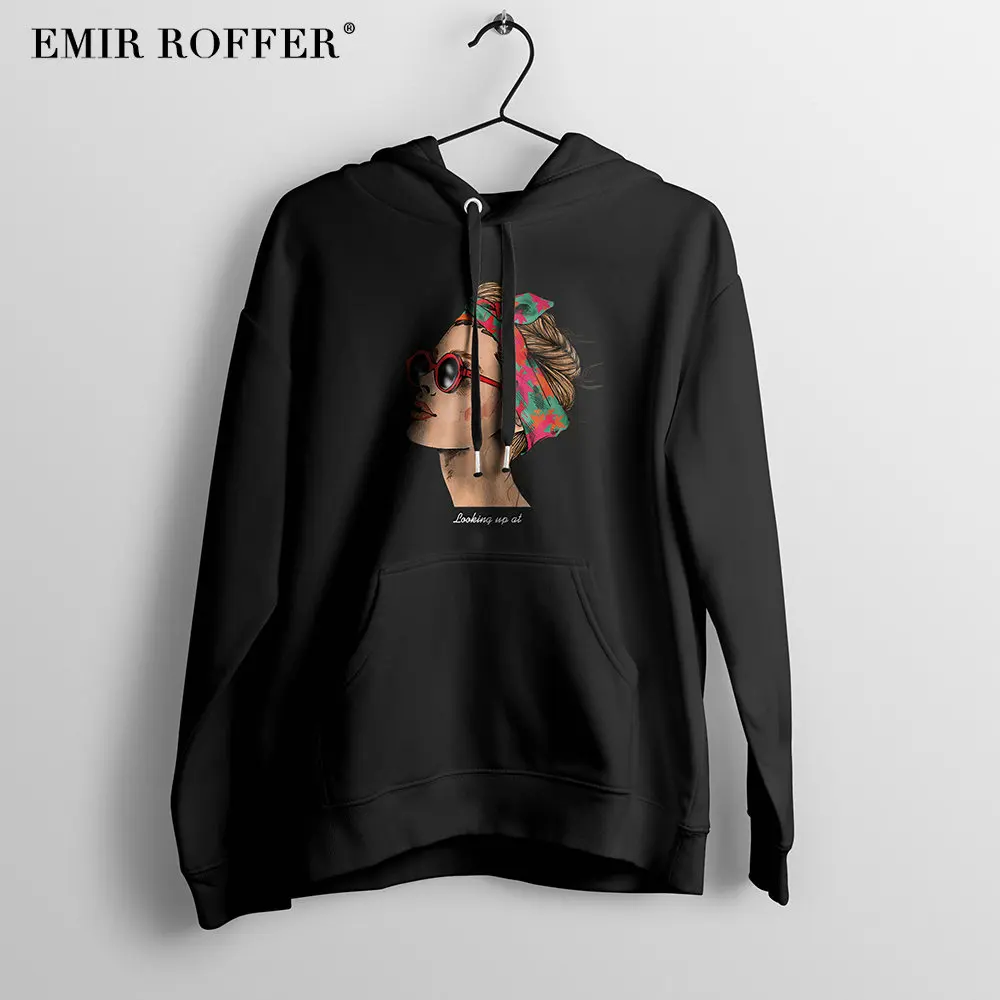 EMIR ROFFER 2018 модная уличная одежда Харадзюку толстовки женские большие размеры с