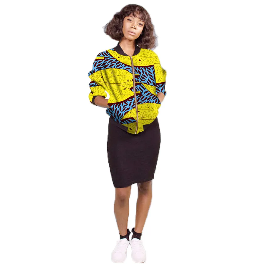 Мода Африка стиль для женщин бейсбол куртка африканские пальто леди Дашики пальто для будущих мам печати костюм из батика Африка костюмы Индивидуальные