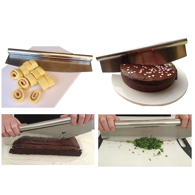Stainless Steel Pizza Cutter Slicer & Knife Tools With Sheath Kitchen Gadget Pizza Accessories Oven Tools Sharp