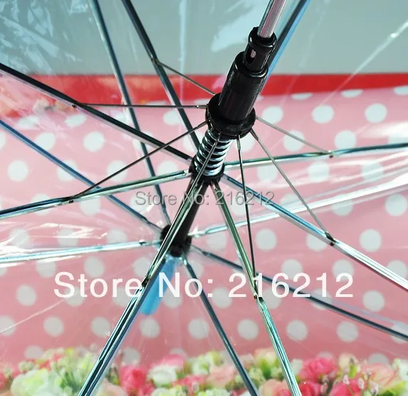 10 шт модный утолщенный прозрачный зонтик Экологичная производительность bumbershoot солнцезащитный зонт