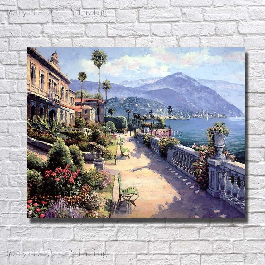 

New Hand Painted Oil Painting On Canvas Beautiful Landscape Oil Painting Living Room Wall Pictures no Framed Picture Oil