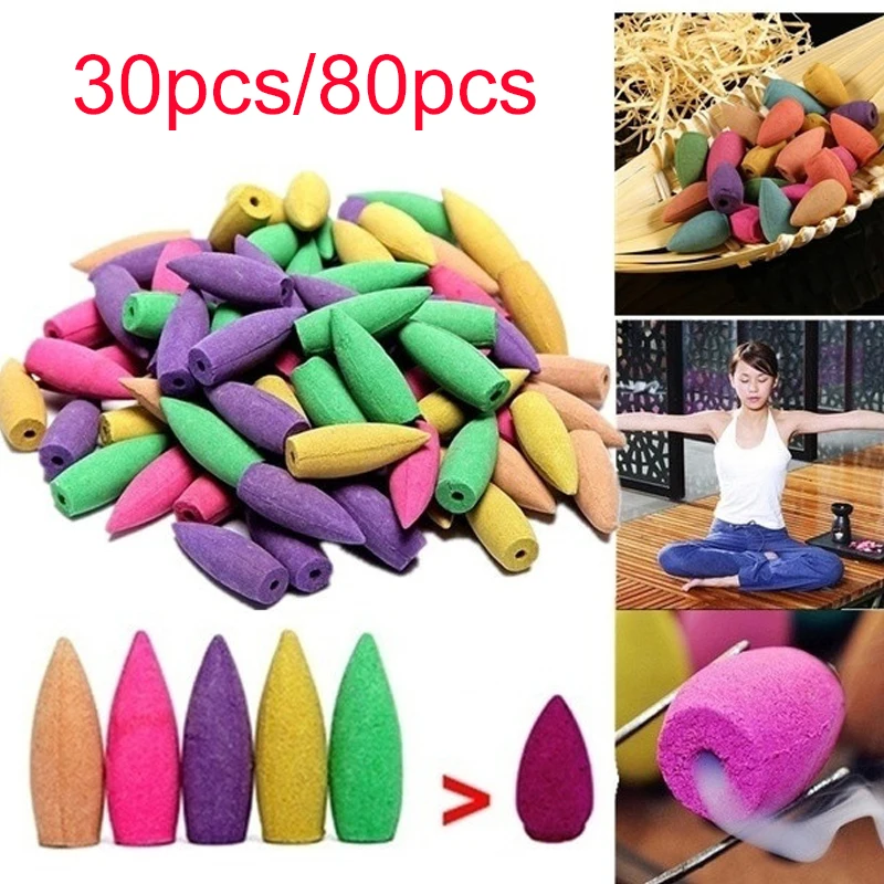 

Cones Shape Desktop Backflow Incense Fragrance Sleep Aid Tower Incense Delicate Buddhist Sandalwood Incense Relax