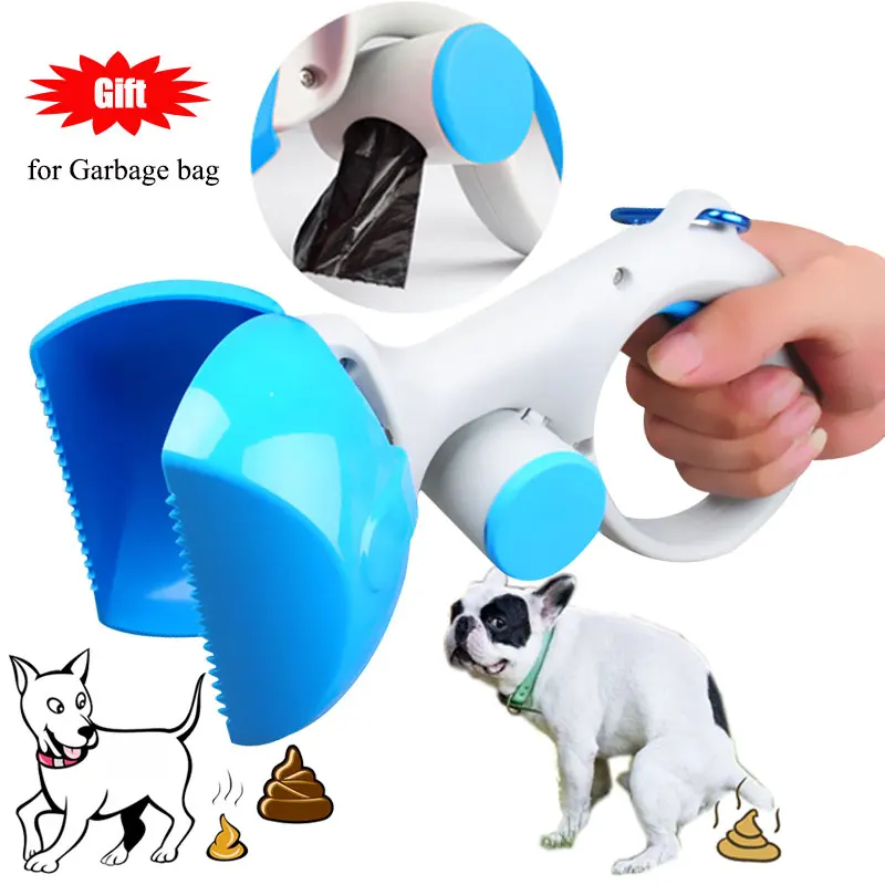 

Pet Dog Cat Pick-up Clip Outdoor Shit Cleaner Dogs Waste Pick Up Animal Picker Long Handle Scoop Cleaning Tools With Garbage Bag