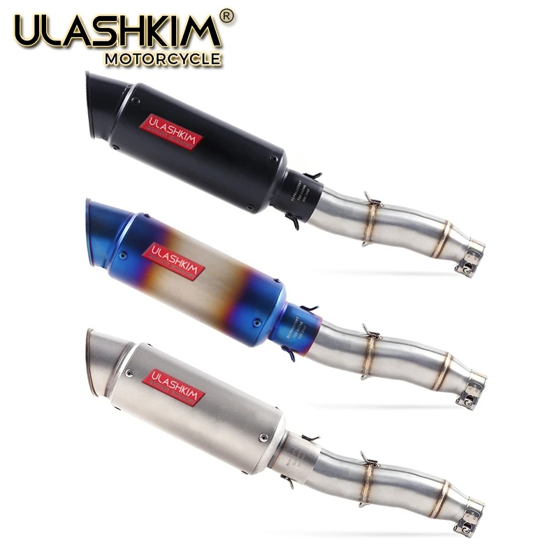 Llena de la motocicleta sistema de Escape silenciador de Escape antideslizante para YAMAHA XG250 XT250 modificado póngase en contacto con medio tubo adaptador de conexión