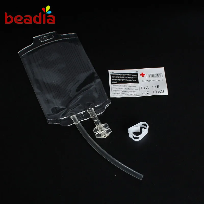 The Vampire Diaries Energy Plastic Bags Double Tube Drink Blood Bag