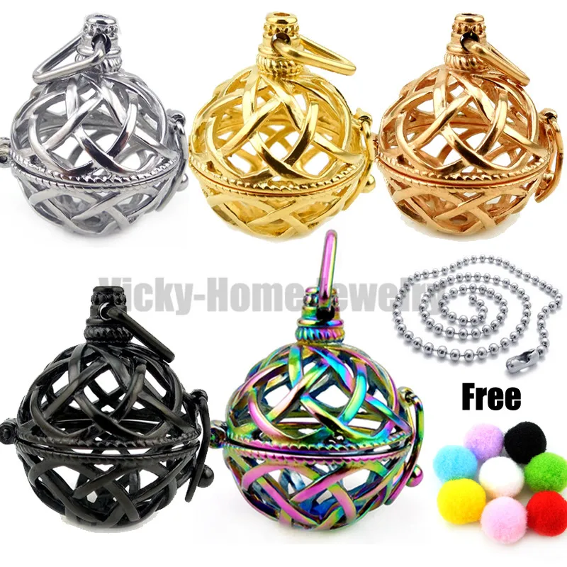 

Chains as Gift! Steel Essential Oils Cage Diffuser Pendant Perfume Aroma Locket Made by 316L Stainless Steel