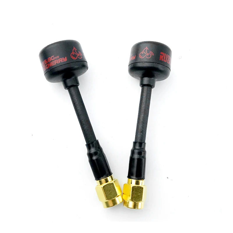 

1Pair RUSH Cherry 5.8G RHCP/LHCP SMA Racing Antenna Inner Hole Straight Head Antenna For FPV Quadcopter Racing Drone