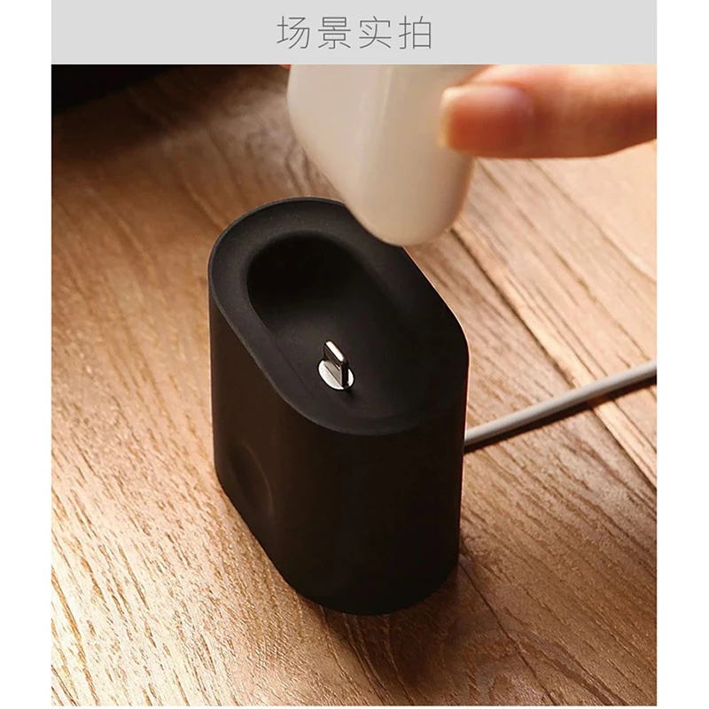 Силиконовая зарядная станция Подставка для зарядки Apple Airpods док мягкий