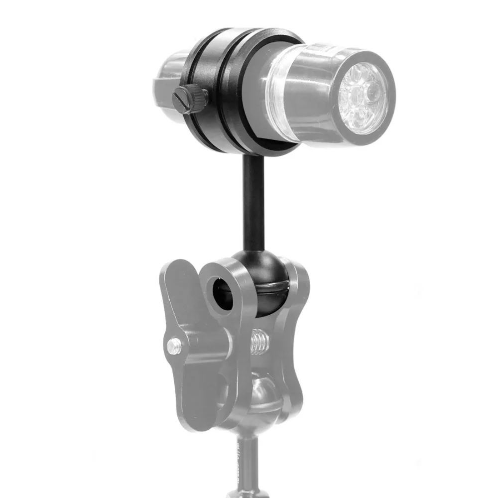 1000LM 2000LM светодиодный водонепроницаемый светильник-вспышка для дайвинга подводный светильник-вспышка с 1 дюймовой шаровой головкой для экшн-камеры Gopro