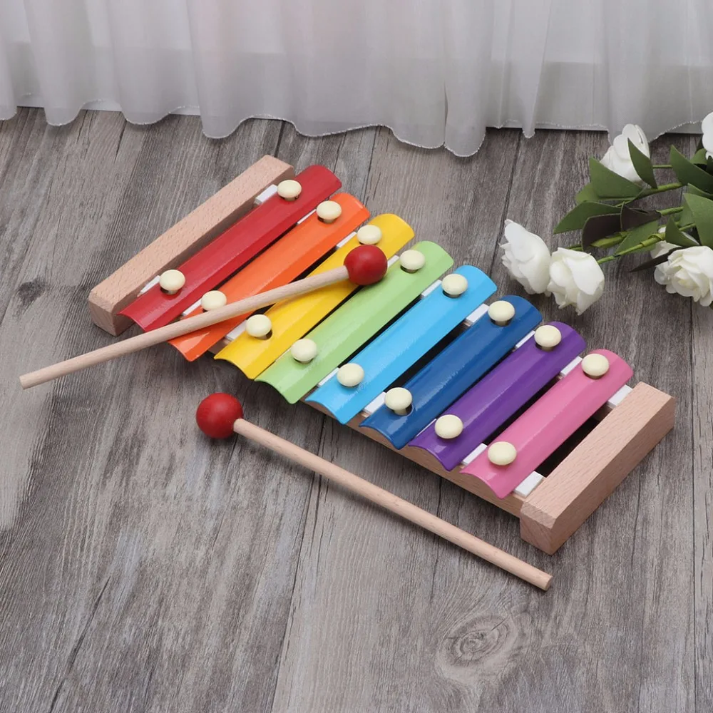 Beli Pendidikan Pembelajaran Kayu Gambang 8 Catatan Alat Musik untuk Anak Bayi Mainan