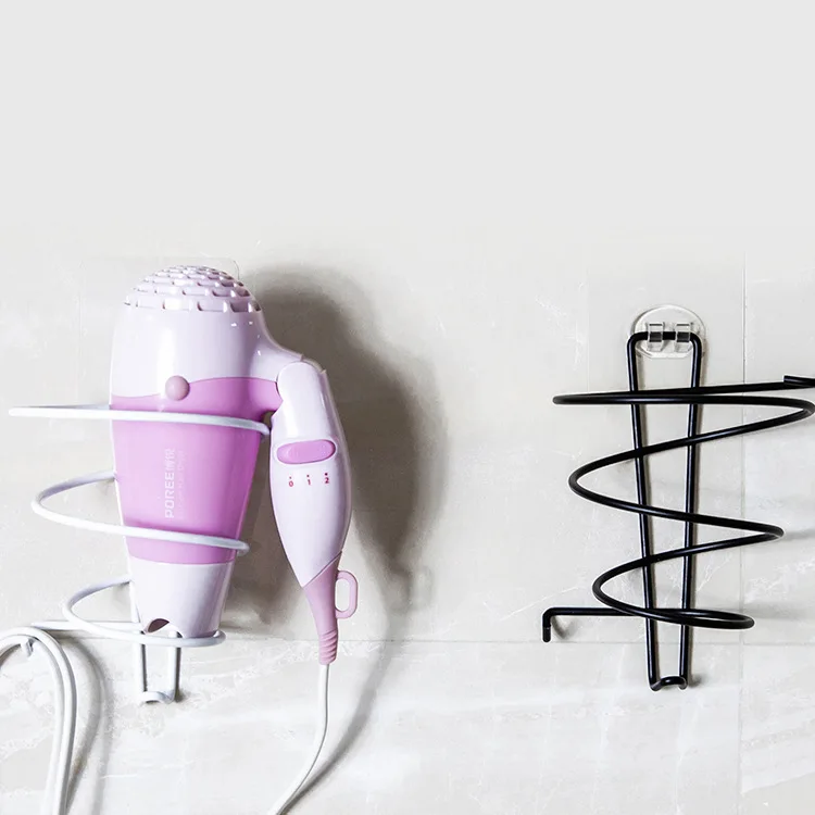 

Stainless Steel Hair Dryer Holder Rack Blower Rail Frame Stand Rest Bathing Room Hair Salon Shelf Storage