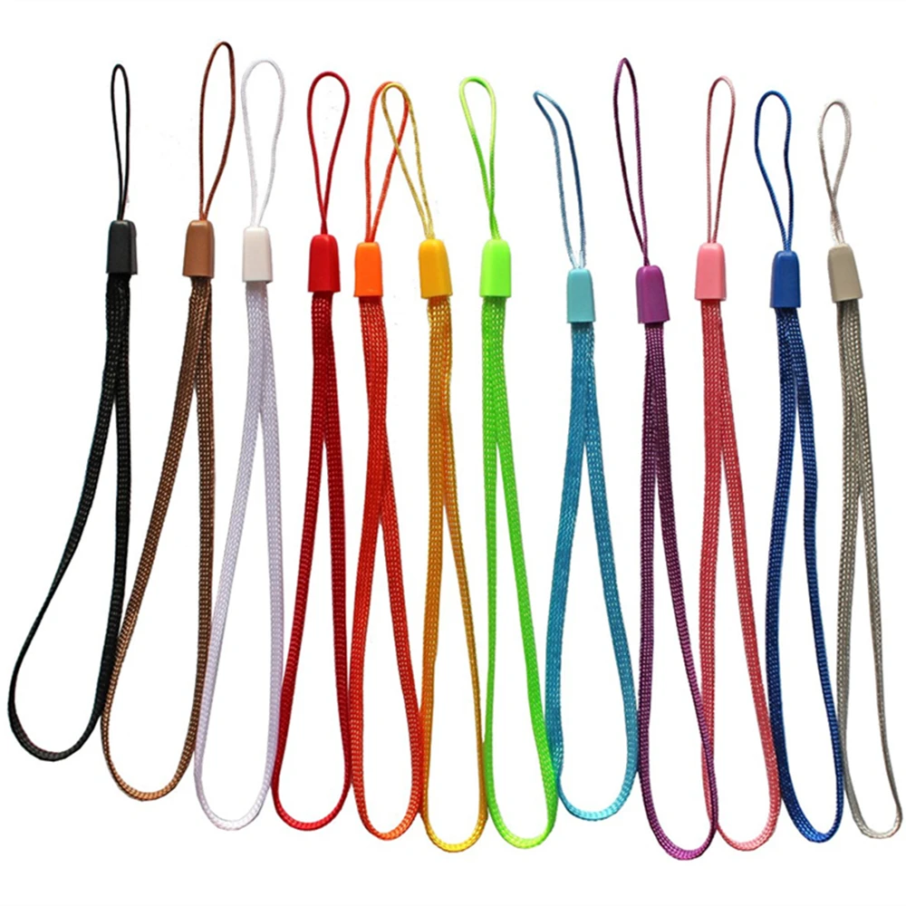

Free shipping 10pcs/lot wrist hand cell phone mobile chain straps keychain Charm Cords DIY Hang Rope Lariat Lanyard