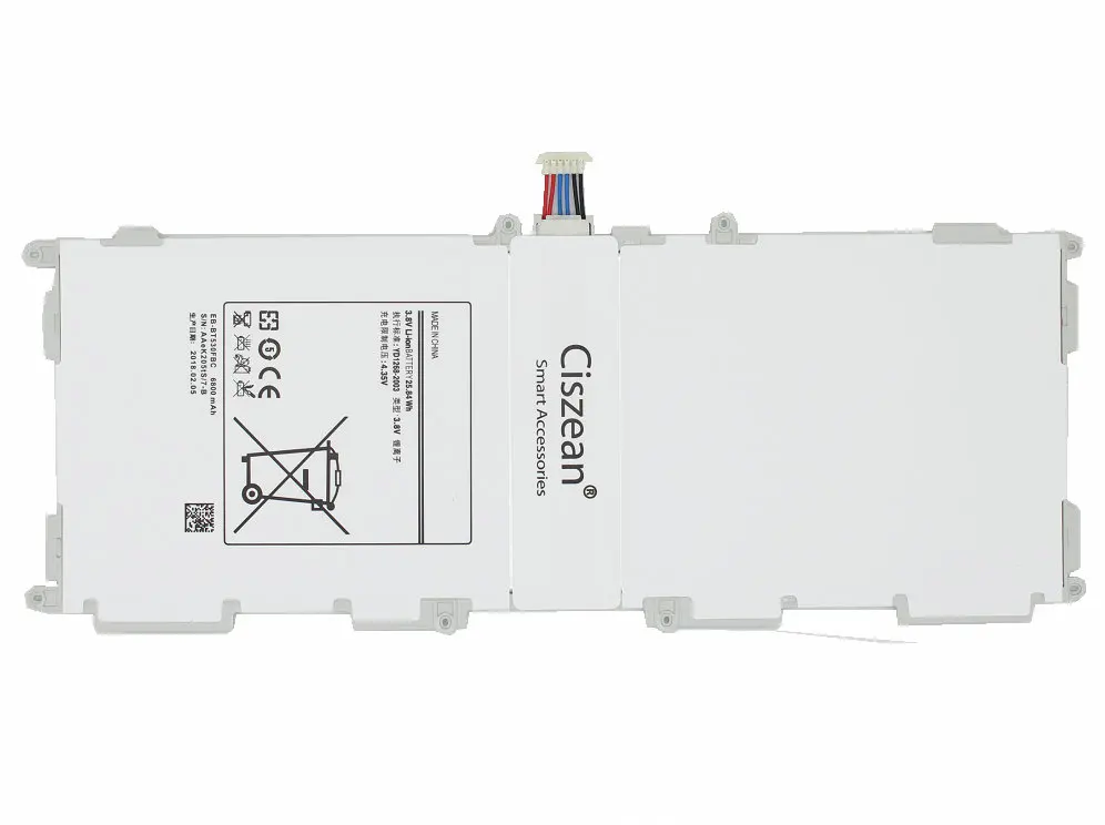 10 шт./лот 6800 мА/ч EB-BT530FBC/EB-BT530FBE запасная батарея для Samsung Galaxy Tab 4 1 &quotT530 T531 T535 SM-T530NU |