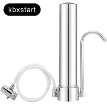 Stainless Steel Faucet Water Purifier Healthy Ceramic Filter Kitchen Desktop Water Filter Faucet Double outlet Tap tap water filter ceramic filter core easy installation home kitchen faucet water purifier for healthy drinking filtro de agua