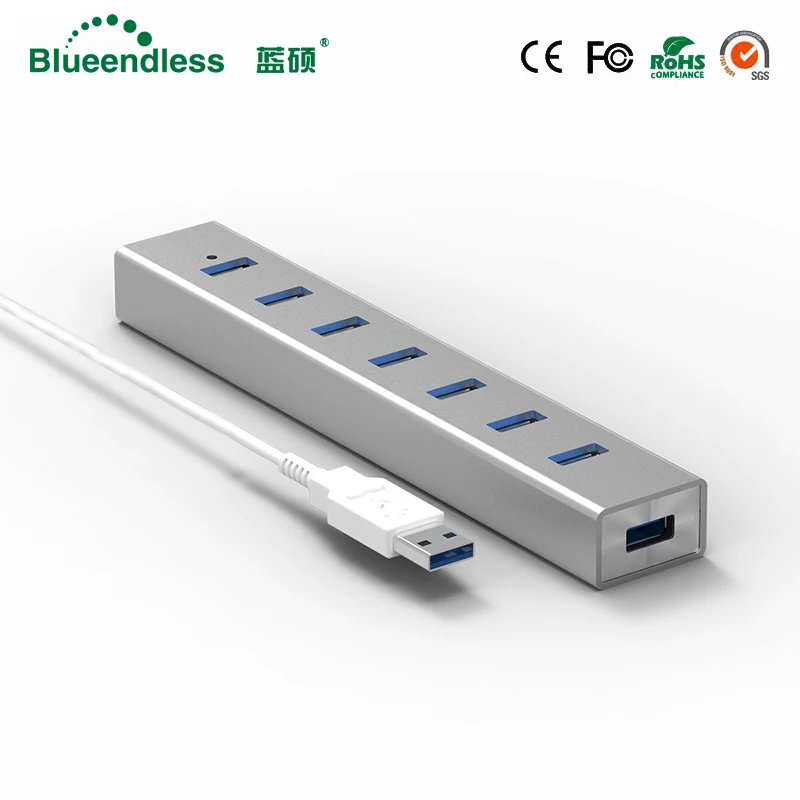 5 Гбит/с высокоскоростной 7 портов USB 3 0 концентратор с переключателем вкл/выкл usb