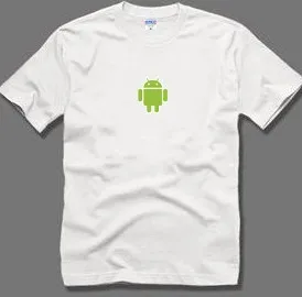 

For google mobile phone Android robot geek 100% short-sleeve cotton t-shirt