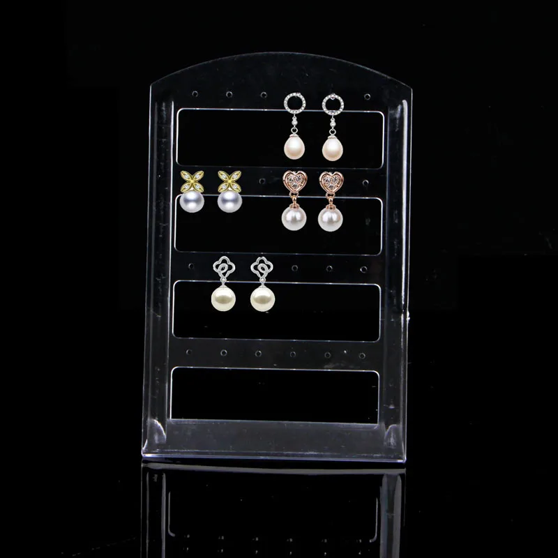

JAVRICK 24 Holes Jewelry Earrings Plastic Show Case Display Rack Holder neat and orderly easy to find