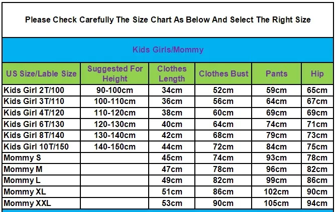 Family matching outfits T shirt father and son short pants mother and daughter loose pants set size 1