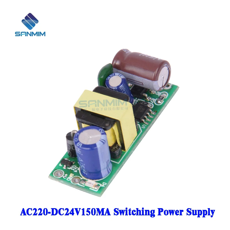 

SANMIN AC220V-DC24V 150MA 3W Power supply Isolated switch power supply module 220 to 24v bare board PLB03A24V
