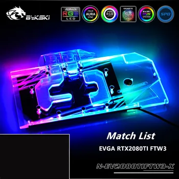 

Bykski Full Coverage GPU Water Block For VGA EVGA RTX2080TI FTW3 Graphics Card N-EV2080TIFTW3-X