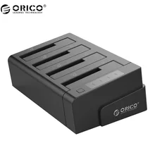 ORICO 6648US3-C USB 3.0 2.5 & 3.5 inch SATA External Hard Drive Dock 4-Bay Off-line Clone Hdd Docking Station – Black