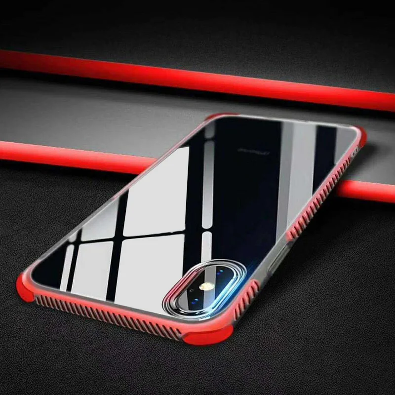 

For iphone XS case for iphone X Xs max XR 6 7 8 case cover for iphone 8 plus cases luxury Silicone Transparent Soft Shell Cover