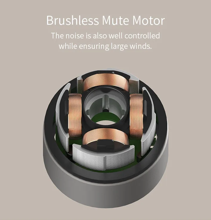 YOUPIN 3Life 313 USB Charging Mini Handheld Portable Fan Low Noise Brushless Mute Motor 2000mAh Battery Capacity