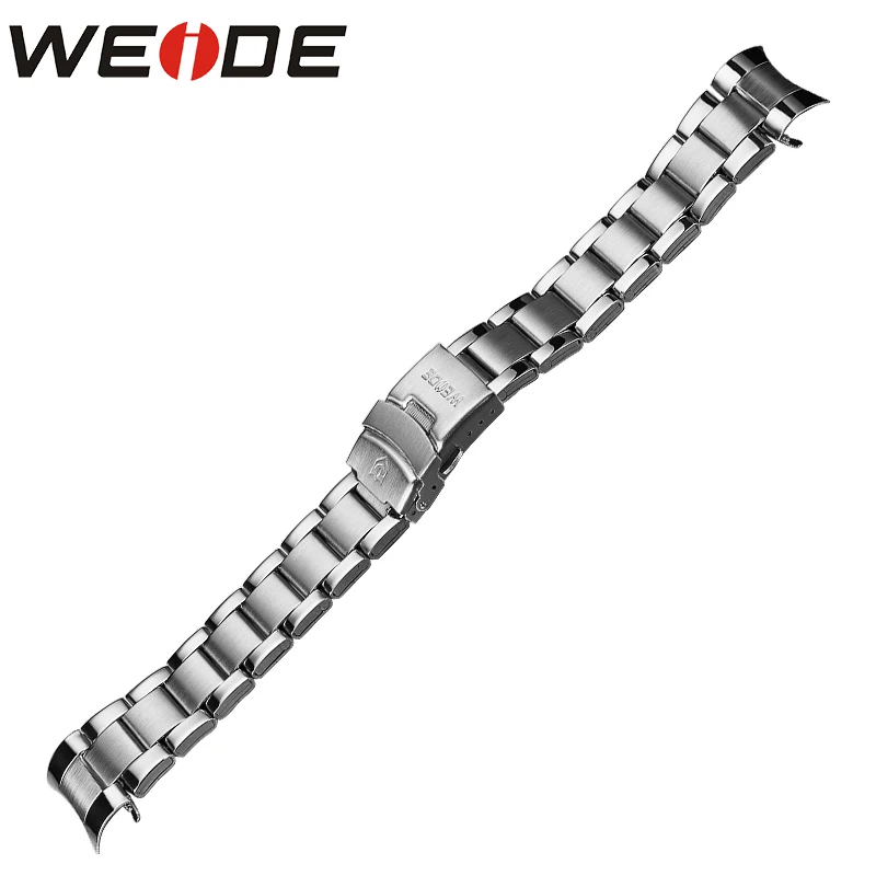 

WEIDE Watchbands Solid Stainless Steel Folding Clasp with Safety 21cm Watch Strap WH1103 WH1104 WH2309 WH5203 Band Width 22mm