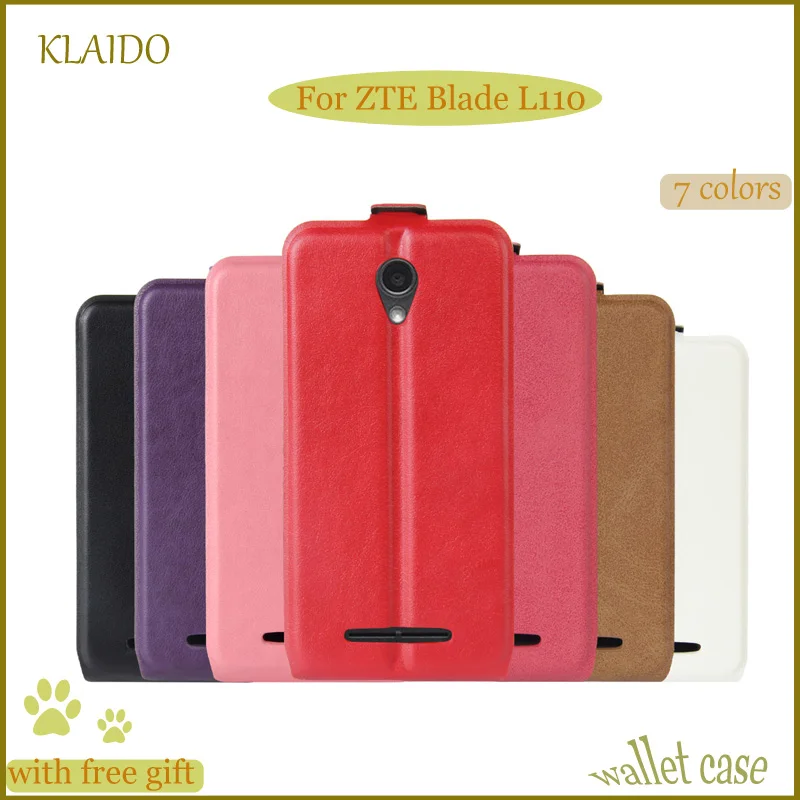 Leather Case For ZTE Blade L110 A110 Phone Bag Cover Shell