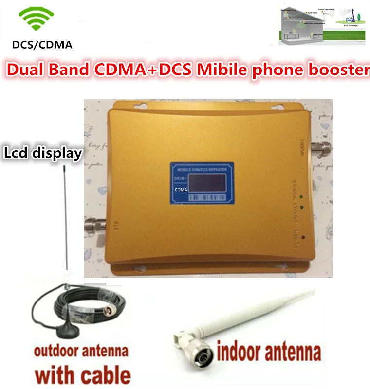 

LCD Display ! Dual Band 4G DCS 1800mhz+ CDMA 850mhz Signal booster Mobile Phone Booster Amplifier , Cell Phone Repeater Extender
