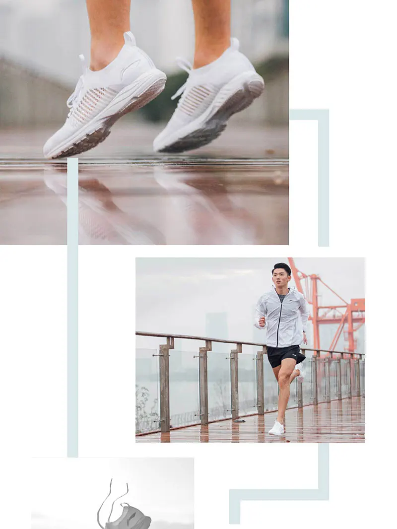 Клиренс) Li-Ning мужской супер светильник XV кроссовки для бега, светильник, дышащие кроссовки, моно подкладка из пряжи, спортивная обувь ARBN009 XYP652
