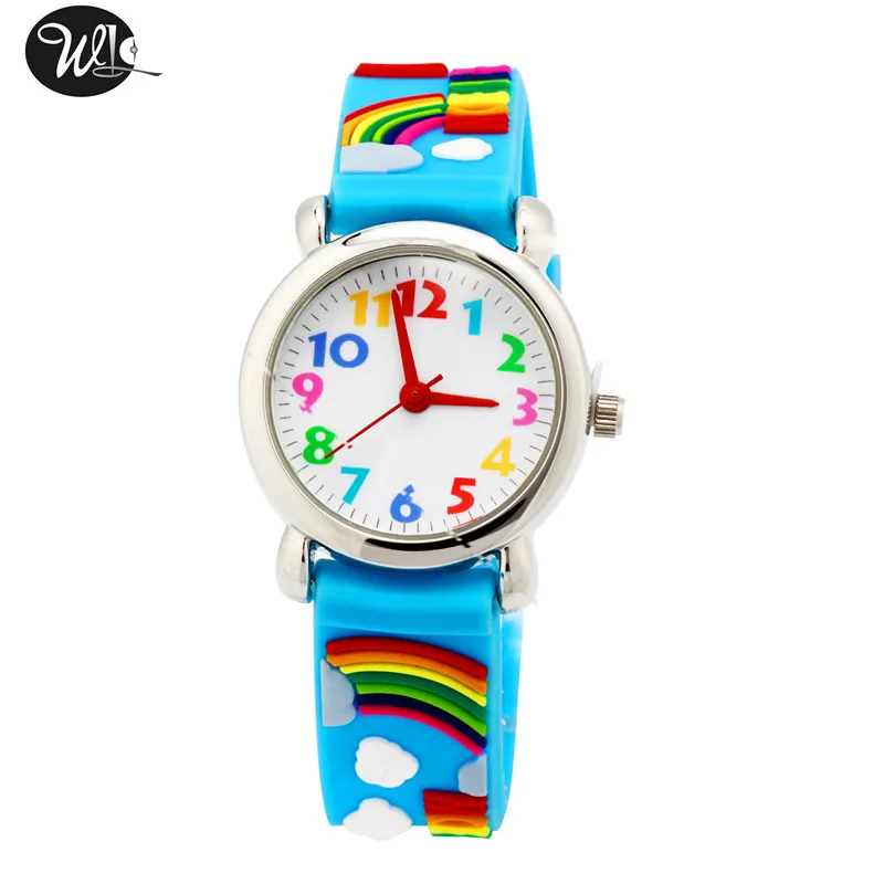 

Children's Gift 3D Rainbow Quartz Watch Cartoon Environmentally Friendly Silicone Belt Boys and Girls Birthday Gift Watch