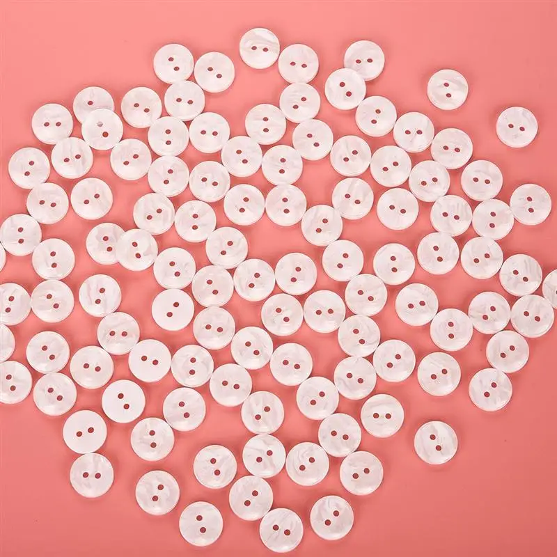 

50pcs/Lot Transparent RESIN Buttons Round Two Holes 12.5mm Coat Boots Sewing Clothes Accessory Decoration Button