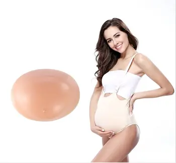 

2~4 months 1000 g silicone belly with suspender trousers fake pregnant belly for false pregnancy