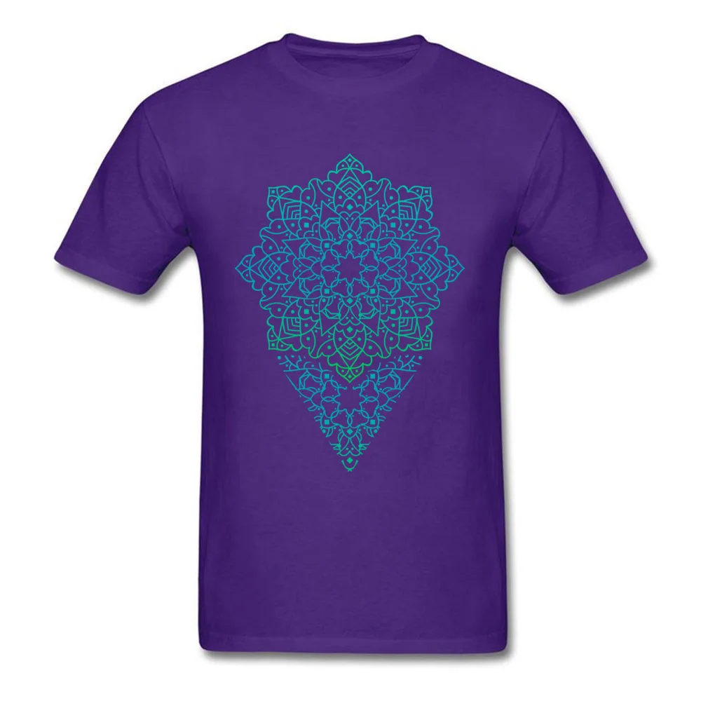 balance mandala Normal T Shirts for Men Cotton Fabric April FOOL DAY Tees Funny Tops T Shirt Short Sleeve New Coming Crew Neck balance mandala purple