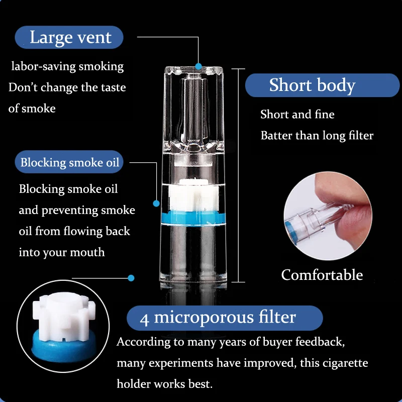 100 шт./кор. одноразовые микрофильтрации сигареты курение аксессуары фильтры одноразовый сигареты мундштук для человек подарочные здоровье